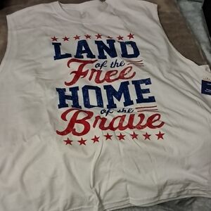 Patriotic White Tank Top